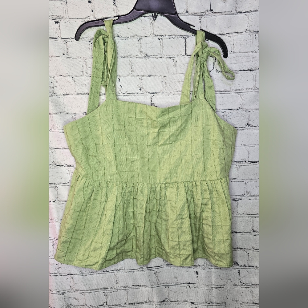 Asos Curve Baby Doll Tie‎ Strap Blouse Size 12